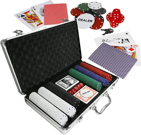 eaxus coffrets de poker noble dans un etui en aluminium etui de poker royal flush 300 jeux de cartes a puces 1